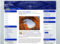 Joomla Cub Scout Slide Blue Template